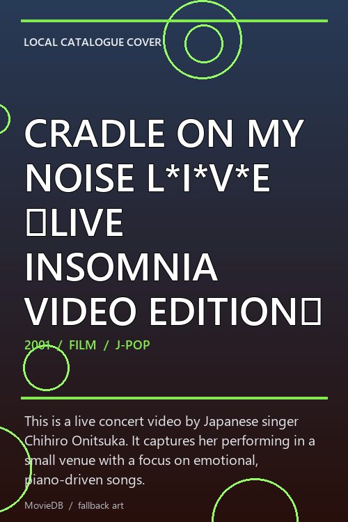 CRADLE ON MY NOISE L*I*V*E 〜LIVE INSOMNIA VIDEO EDITION〜 poster