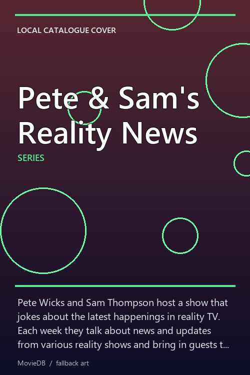Pete & Sam's Reality News poster