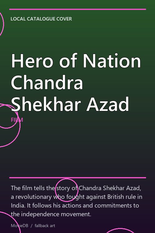 Hero of Nation Chandra Shekhar Azad poster