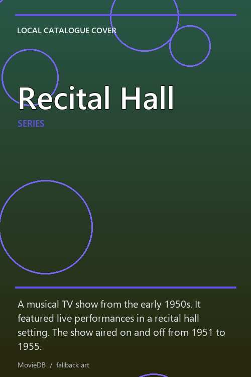 Recital Hall poster