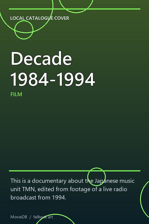 Decade 1984-1994 poster