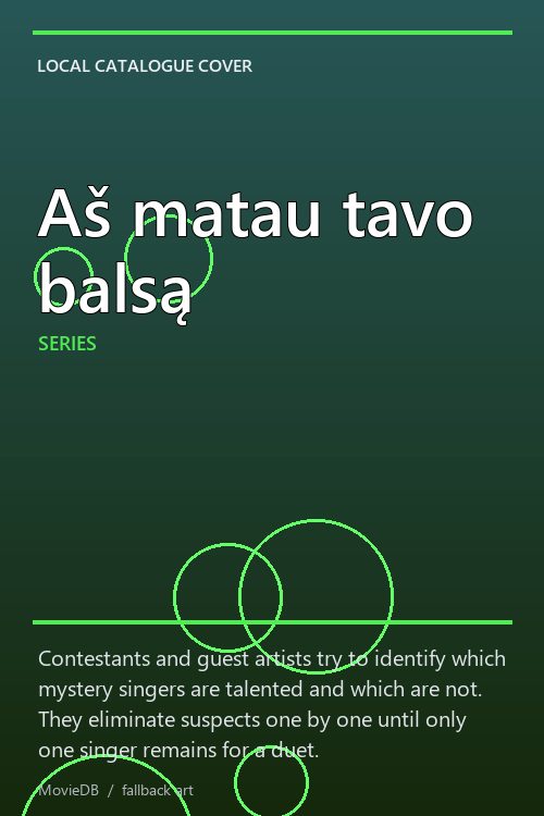 Aš matau tavo balsą poster