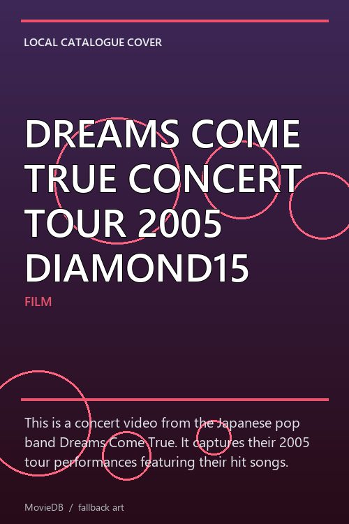 DREAMS COME TRUE CONCERT TOUR 2005 DIAMOND15 poster
