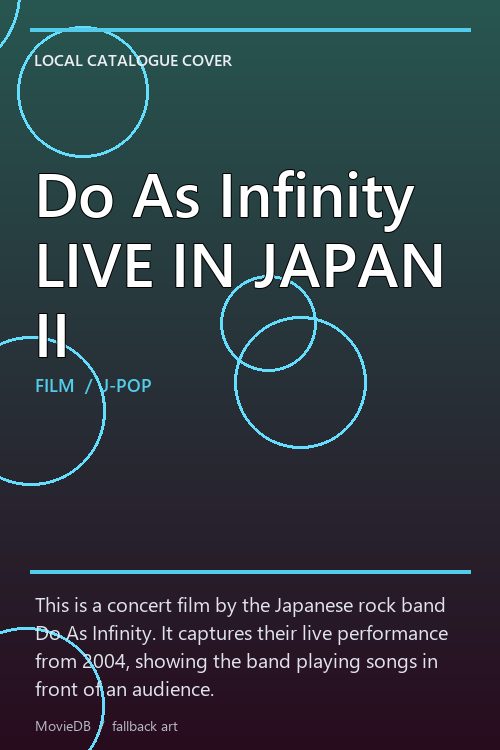Do As Infinity LIVE IN JAPAN II poster
