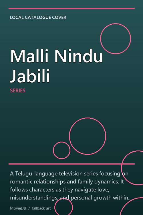 Malli Nindu Jabili poster