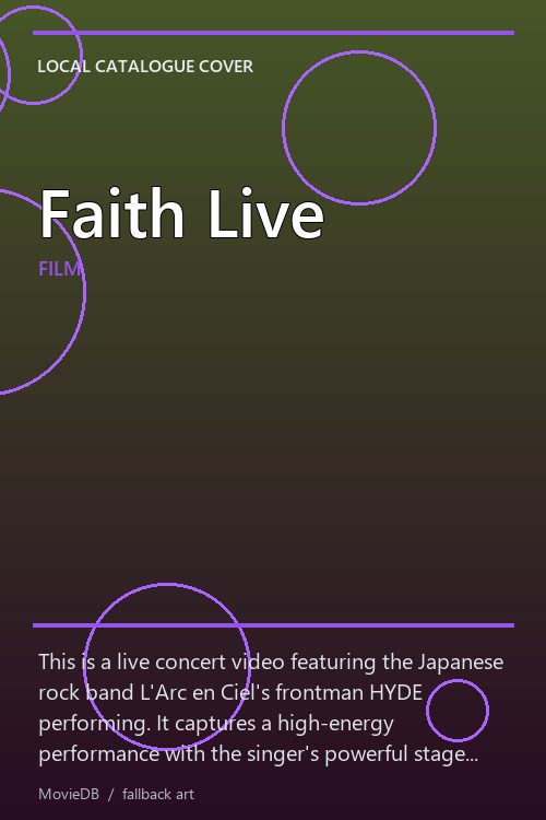 Faith Live poster