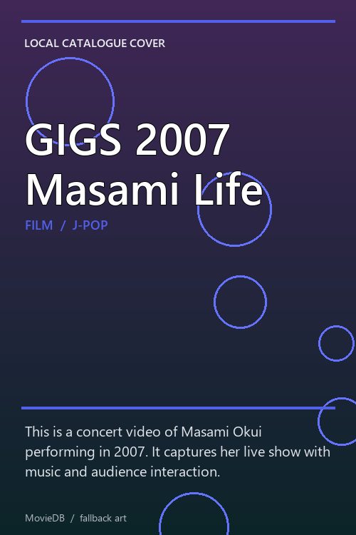 GIGS 2007 Masami Life poster