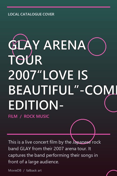 GLAY ARENA TOUR 2007“LOVE IS BEAUTIFUL”-COMPLETE EDITION- poster