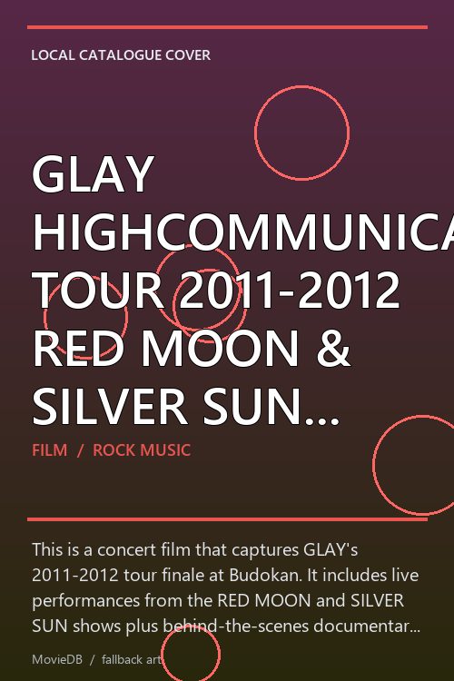 GLAY HIGHCOMMUNICATIONS TOUR 2011-2012 RED MOON & SILVER SUN FINAL AT BUDOKAN & DOCUMENT OF HCS poster