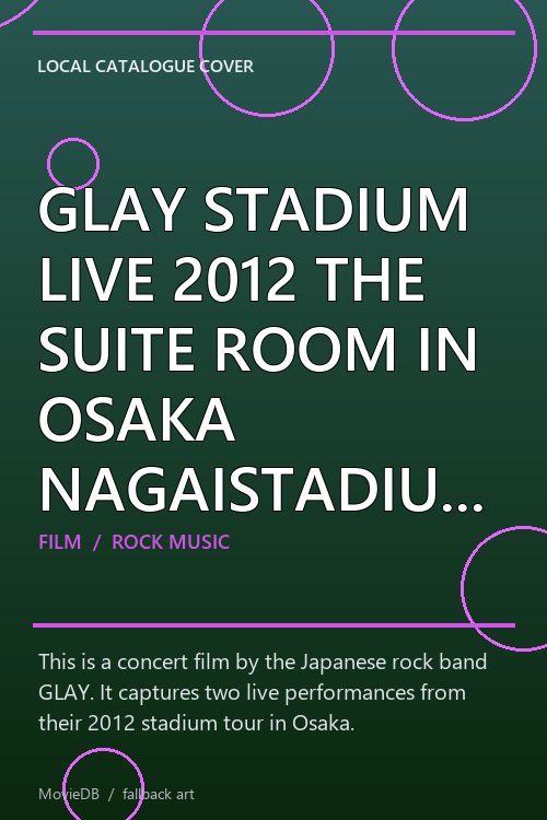 GLAY STADIUM LIVE 2012 THE SUITE ROOM IN OSAKA NAGAISTADIUM “7.28 SUPER WELCOME PARTY & 7.29 BIG SURPRISE PARTY” poster