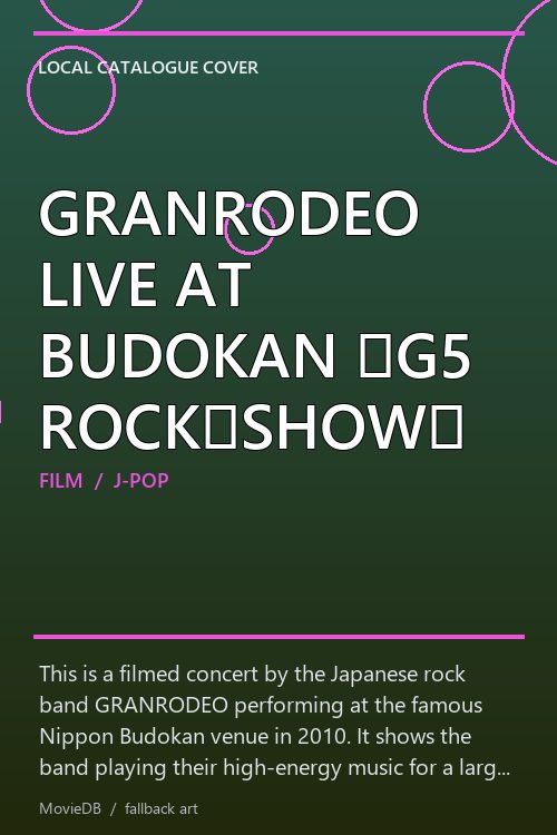 GRANRODEO LIVE AT BUDOKAN 〜G5 ROCK★SHOW〜 poster