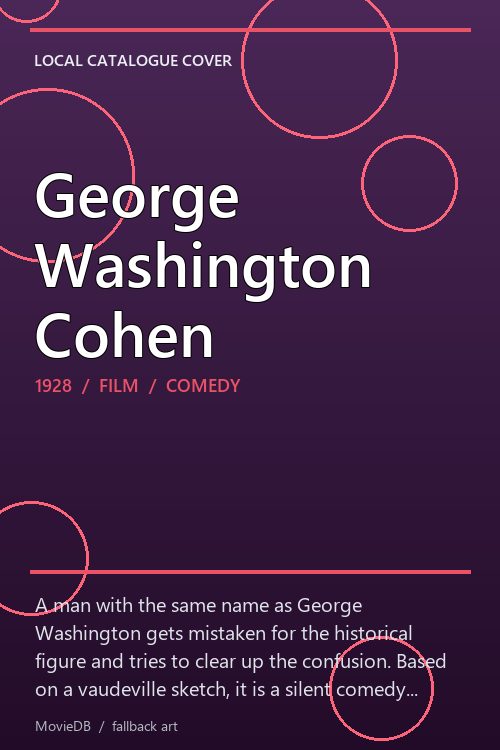 George Washington Cohen poster