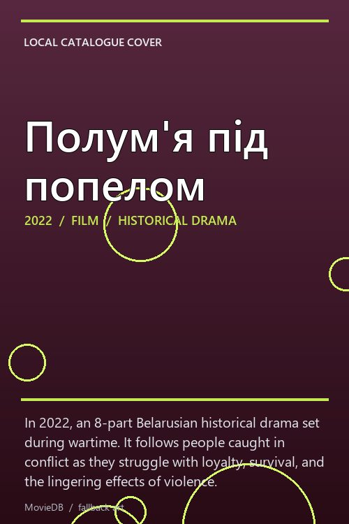 Полум'я під попелом poster