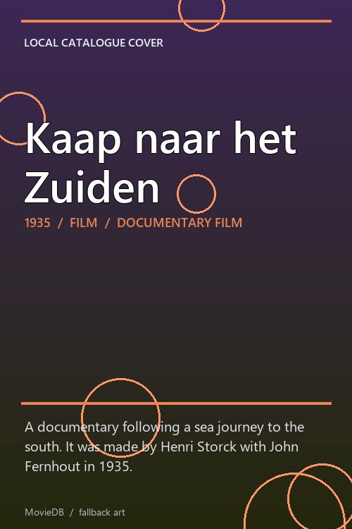 Kaap naar het Zuiden poster