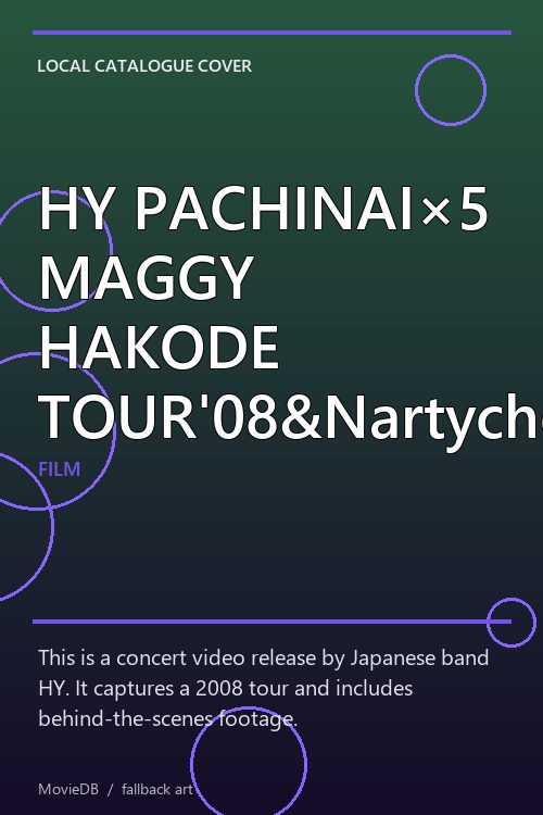 HY PACHINAI×5 MAGGY HAKODE TOUR'08&Nartyche poster