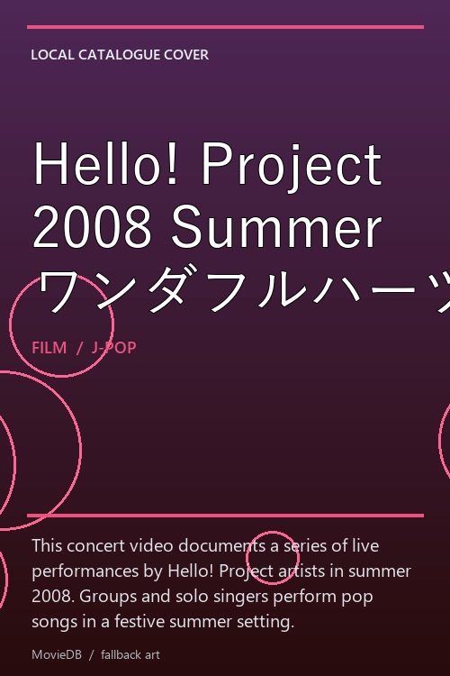 Hello! Project 2008 Summer ワンダフルハーツ公演〜避暑地でデートいたしまSHOW〜 poster