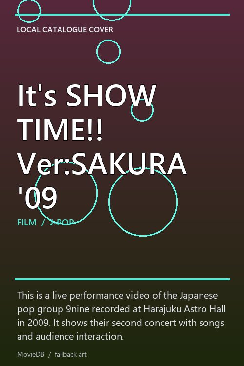 It's SHOW TIME!! Ver:SAKURA '09 poster