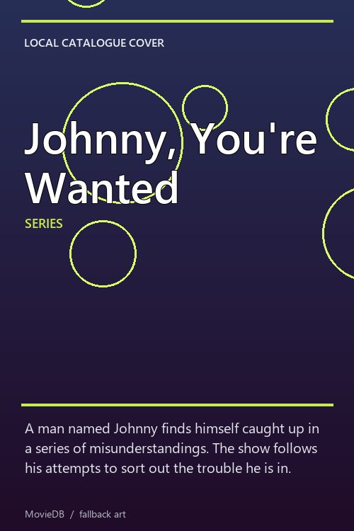 Johnny, You're Wanted poster