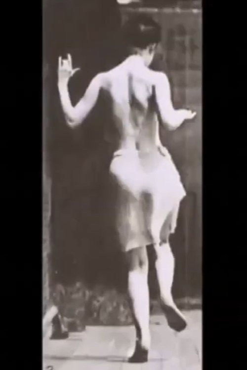 Woman Hopping on One Foot poster