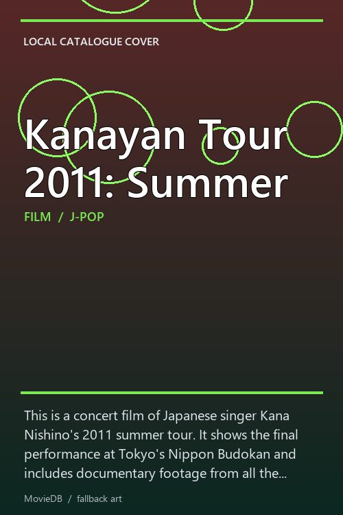 Kanayan Tour 2011: Summer poster