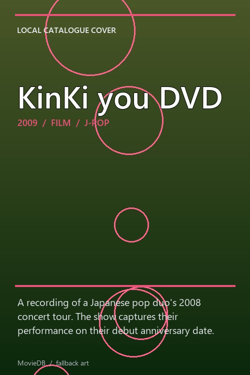 KinKi you DVD poster