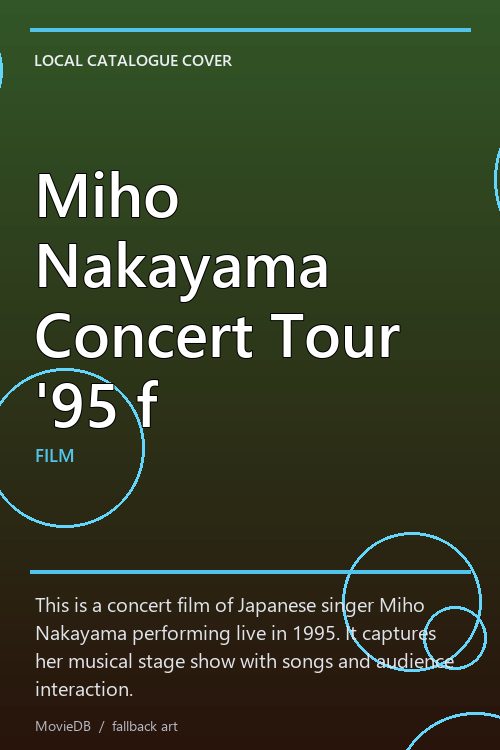Miho Nakayama Concert Tour '95 f poster