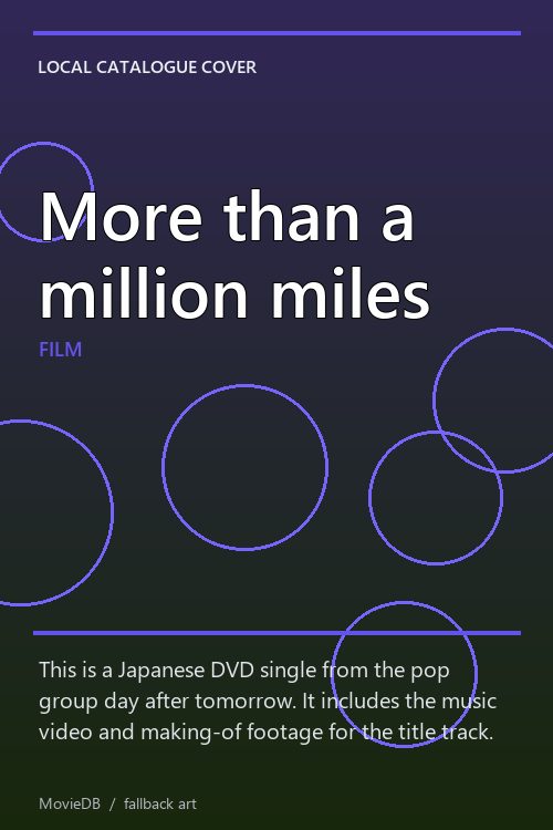 More than a million miles poster