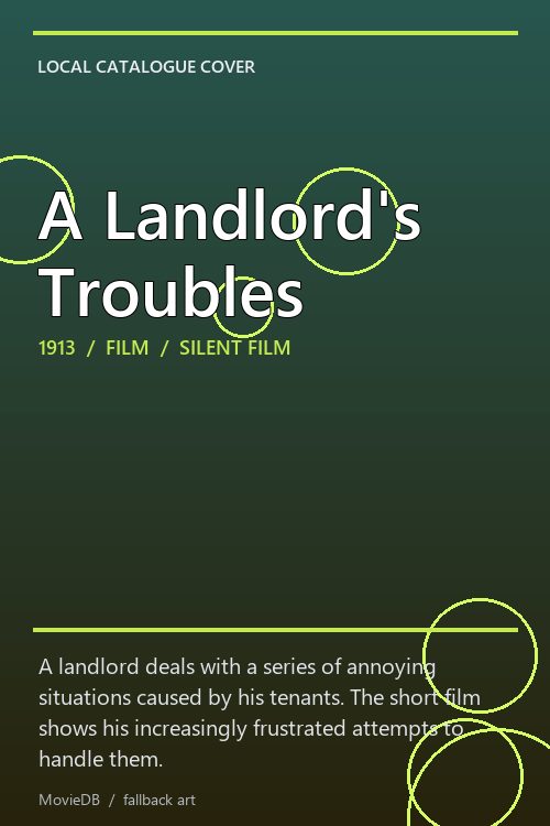 A Landlord's Troubles poster