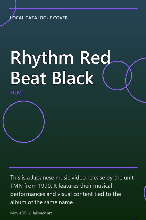 Rhythm Red Beat Black poster