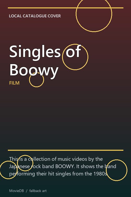 Singles of Boowy poster