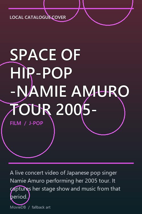 SPACE OF HIP-POP -NAMIE AMURO TOUR 2005- poster