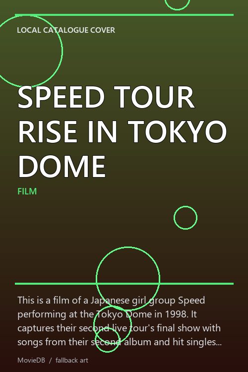 SPEED TOUR RISE IN TOKYO DOME poster