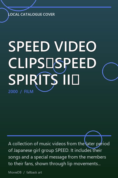 SPEED VIDEO CLIPS「SPEED SPIRITS II」 poster