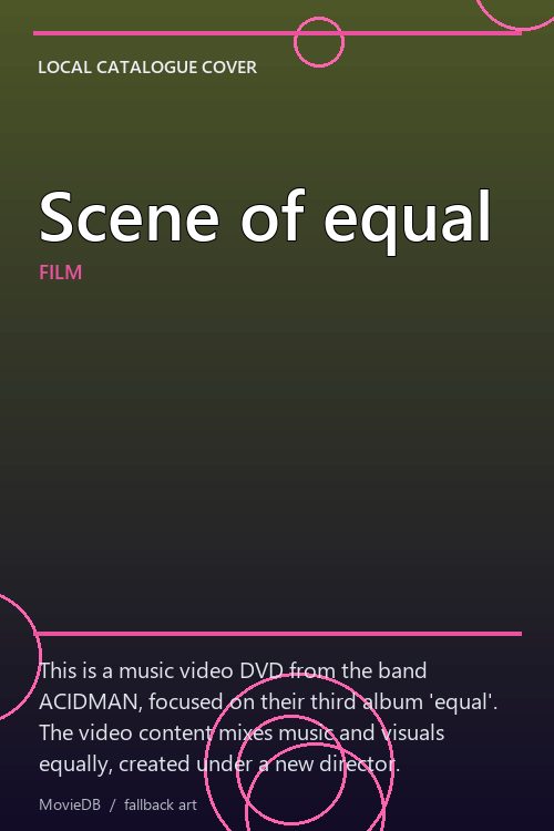 Scene of equal poster
