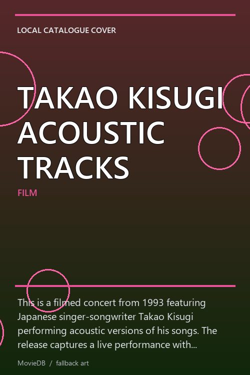 TAKAO KISUGI ACOUSTIC TRACKS poster