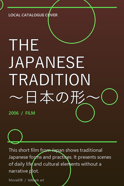 THE JAPANESE TRADITION 〜日本の形〜 poster