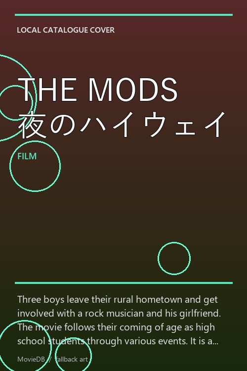THE MODS 夜のハイウェイ poster