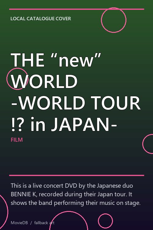 THE “new” WORLD -WORLD TOUR !? in JAPAN- poster