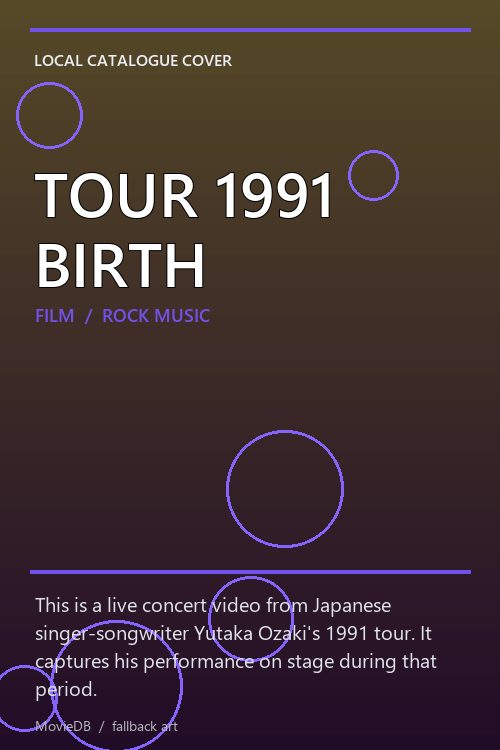 TOUR 1991 BIRTH poster