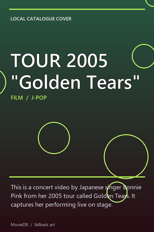 TOUR 2005 "Golden Tears" poster