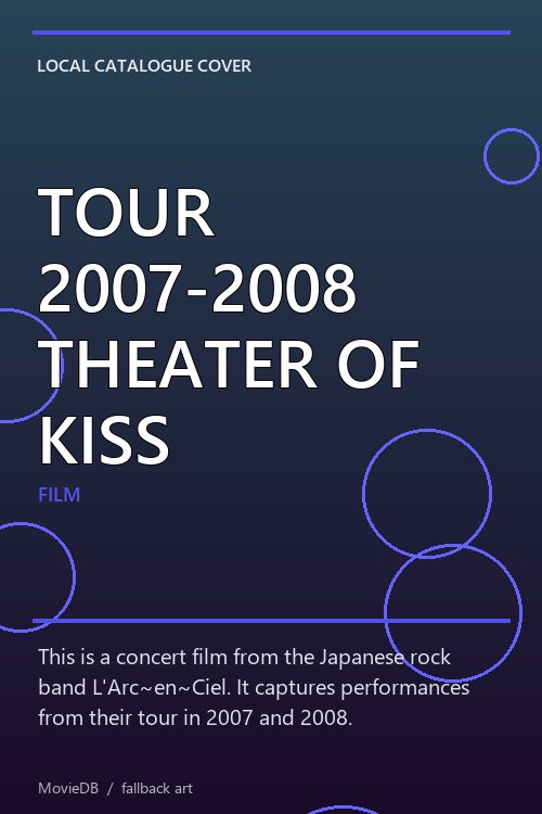 TOUR 2007-2008 THEATER OF KISS poster