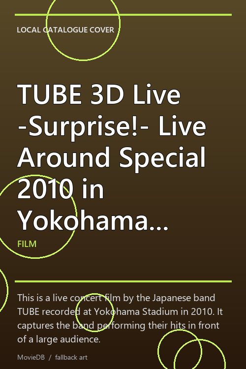 TUBE 3D Live -Surprise!- Live Around Special 2010 in Yokohama Stadium poster
