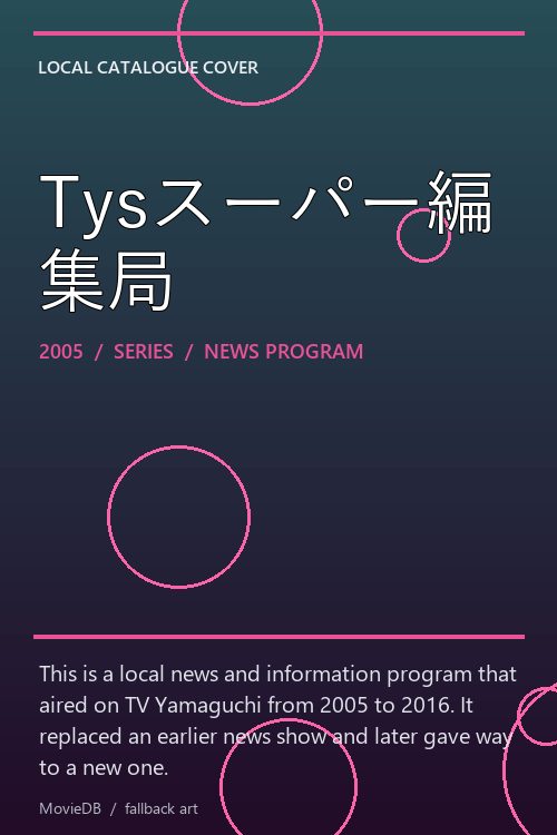 Tysスーパー編集局 poster
