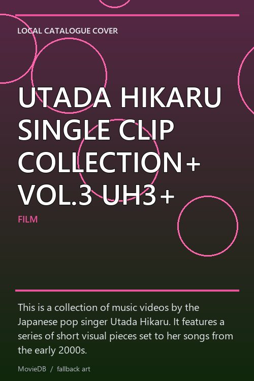 UTADA HIKARU SINGLE CLIP COLLECTION+ VOL.3 UH3+ poster