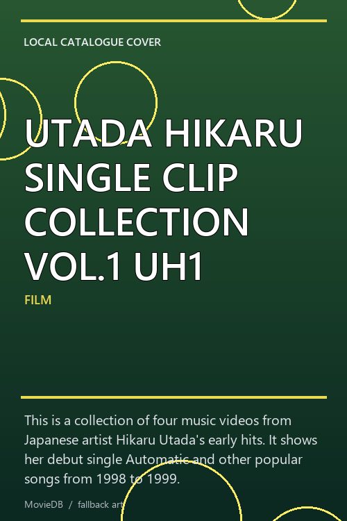 UTADA HIKARU SINGLE CLIP COLLECTION VOL.1 UH1 poster