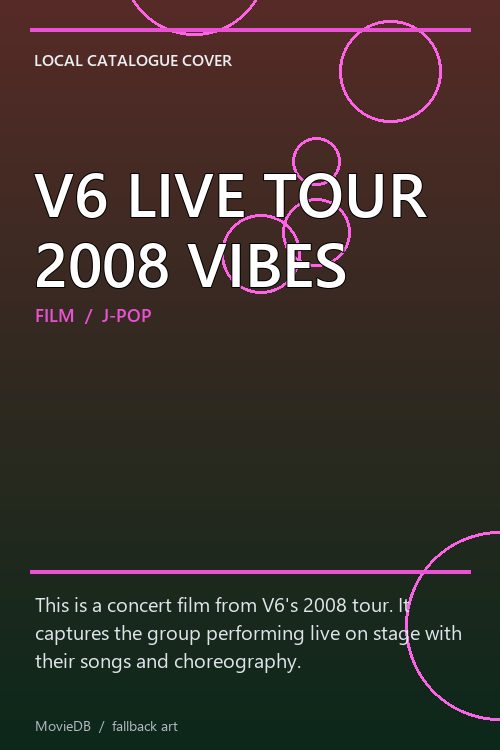 V6 LIVE TOUR 2008 VIBES poster