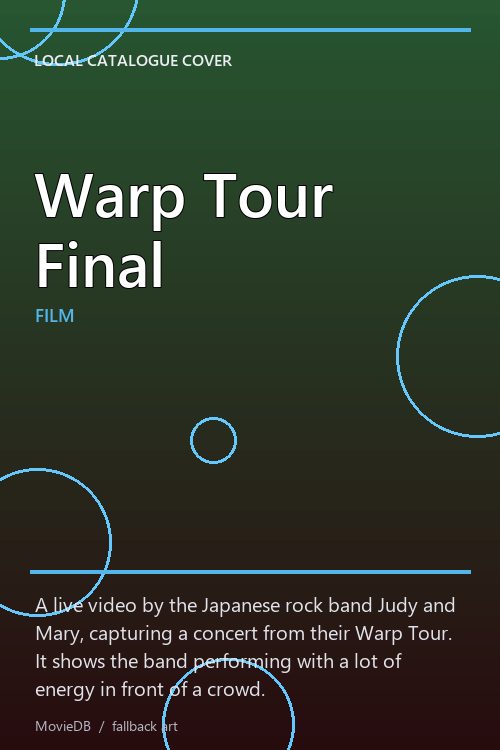 Warp Tour Final poster