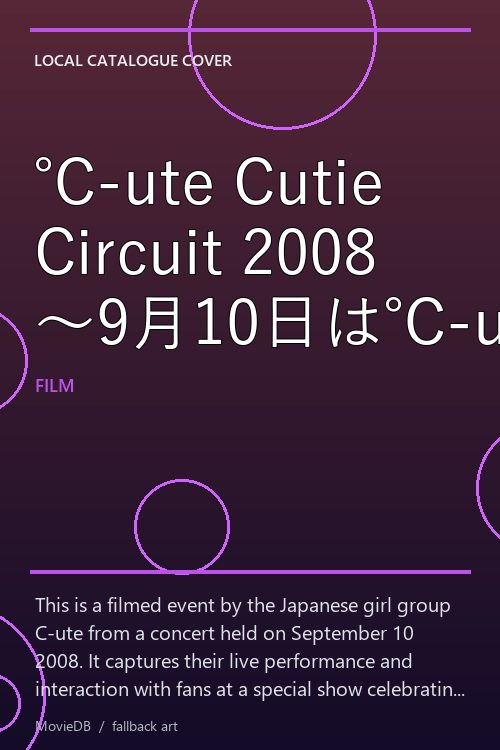 ℃-ute Cutie Circuit 2008 〜9月10日は℃-uteの日〜 poster