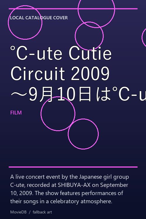 ℃-ute Cutie Circuit 2009 〜9月10日は℃-uteの日〜 poster