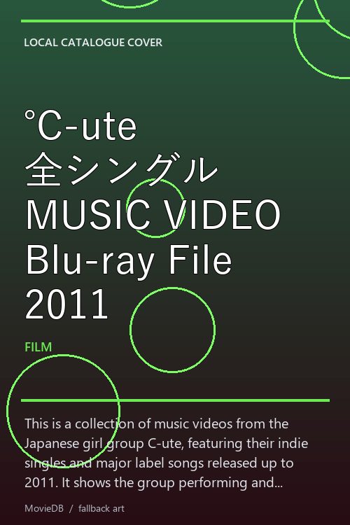 ℃-ute 全シングル MUSIC VIDEO Blu-ray File 2011 poster